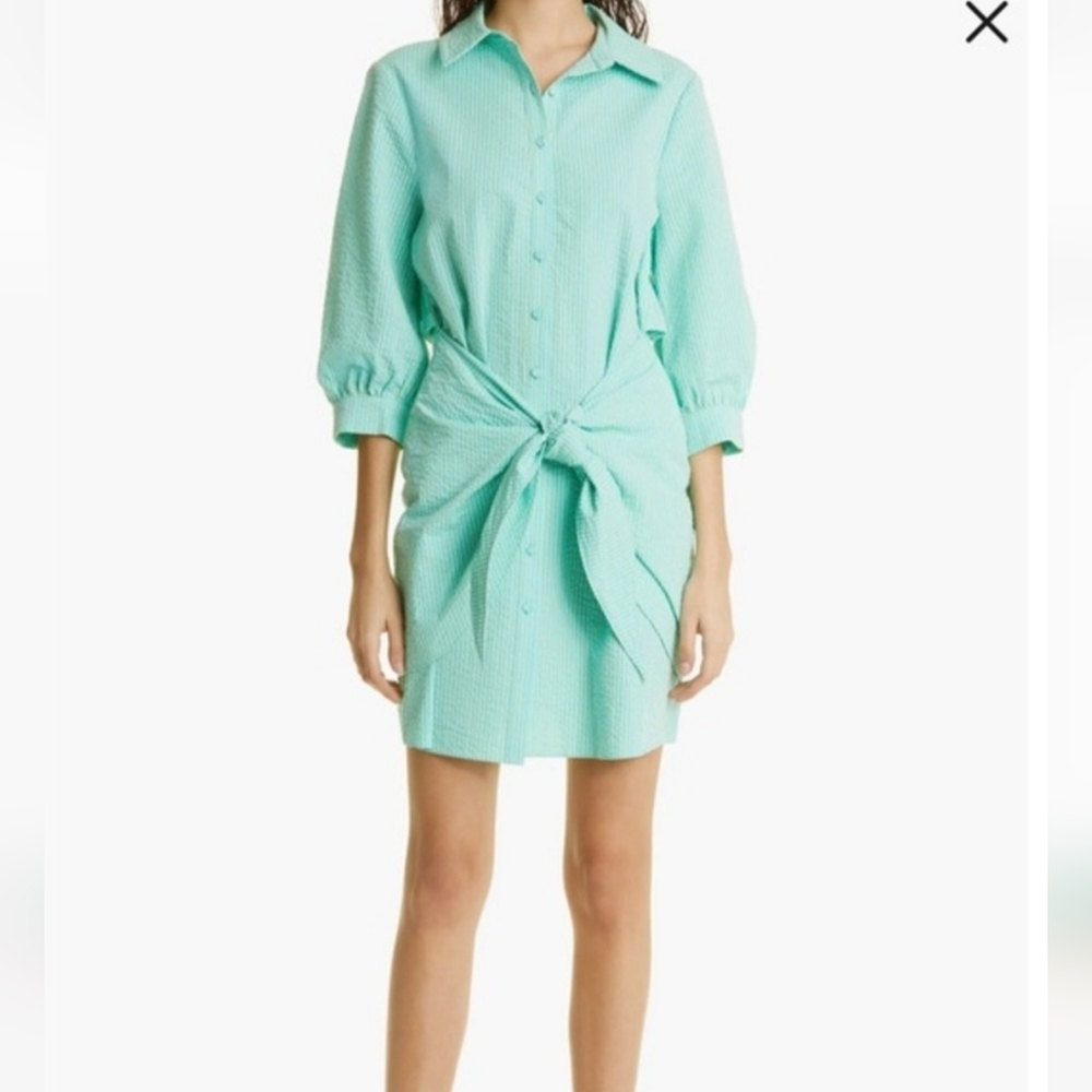Cinq A Sept Shirtdress Mint Green